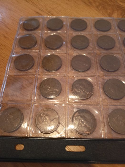 Monety 1 penny zestaw 1971 do 2000