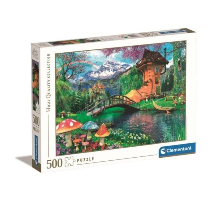 Nowe puzzle Clementoni 500 elementów Dom nad wodą