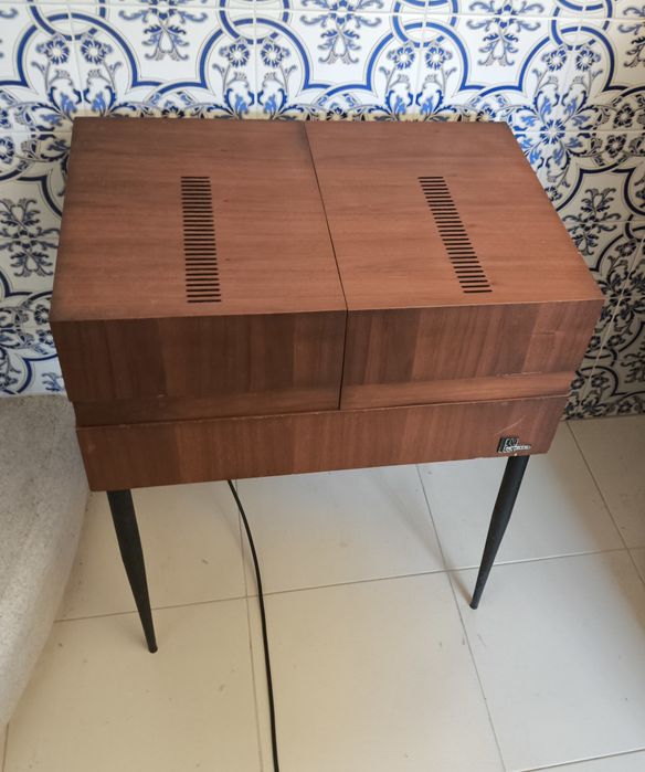 Mesa gira discos vintage