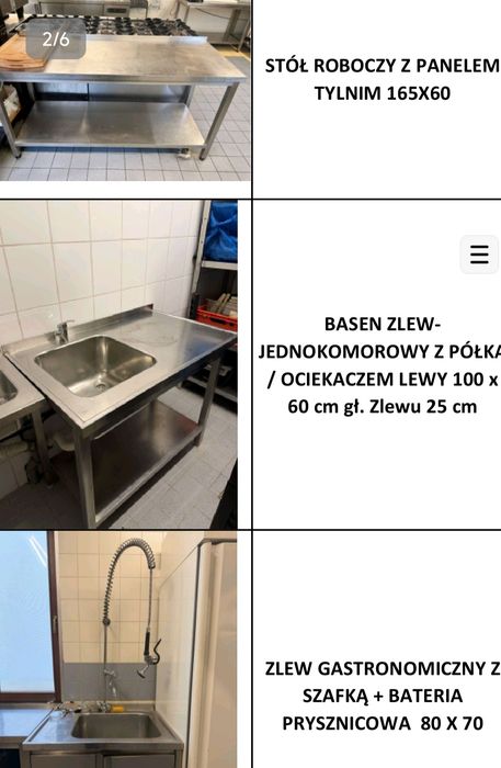 Sprzęt Gastronomiczny, wyposażenie Gastronomii