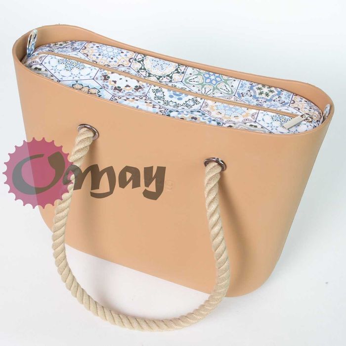 Beżowy organizer do OBAG STANDARD - kafelki biszkoptowe wkład OMAY