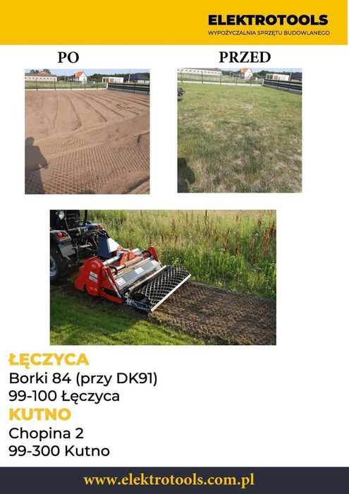 Aerator rurkowy  WEIBANG posypywarka wynajem wypożyczenie