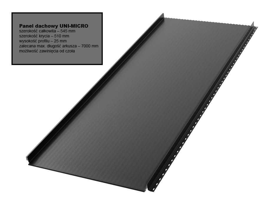 Panel dachowy "klik – na rąbek"  producent dostawa gratis