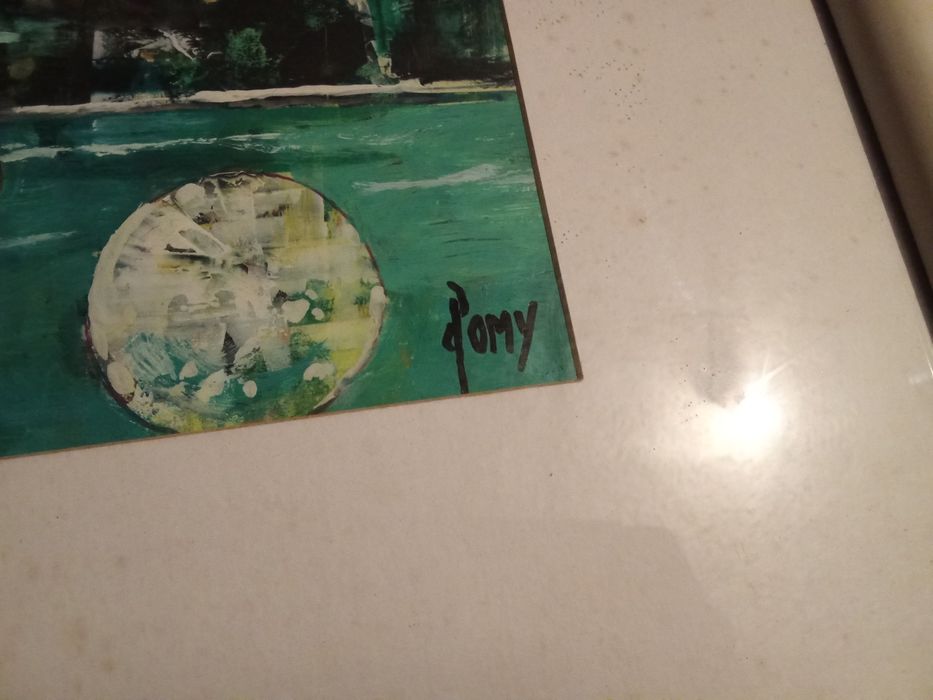 Quadro do artista de Vila de Prado