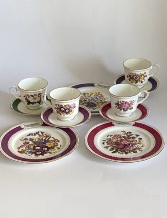 Английские фарфоровые чайные тройки,чашки, посуда, сервиз