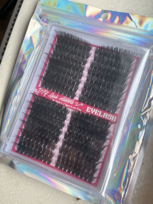 Rzęsy kępki zestaw mix długości duże opakowanie