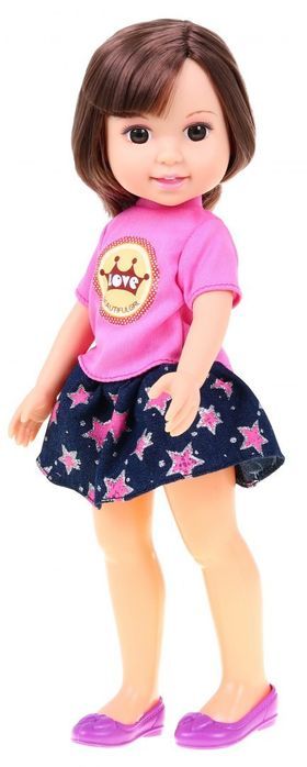 Duża Lalka Do Stylizacji Dla Dzieci 3+ Brunetka + 2 Stroje + Grzebyk