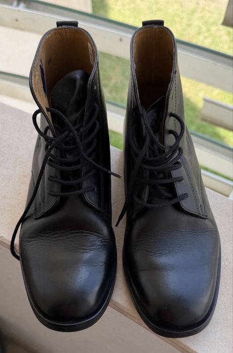 Bota calfe preto unissexo - Colégio Militar