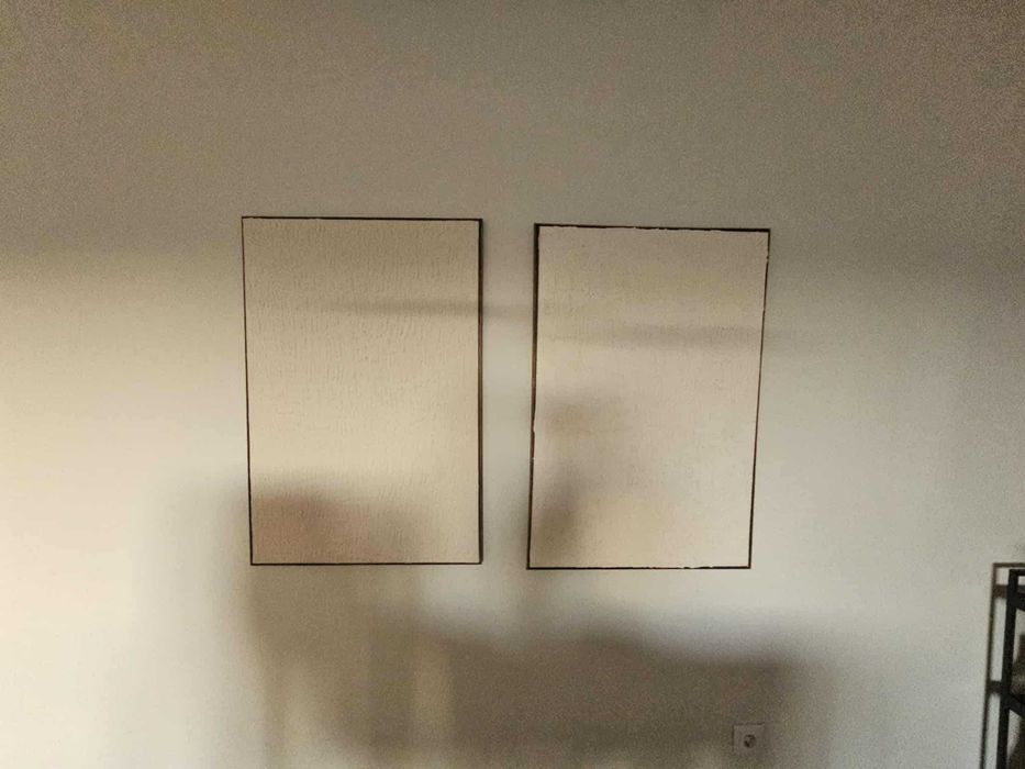 Quadro com textura em gesso 60x90cm-Textured plaster painting 60x90cm