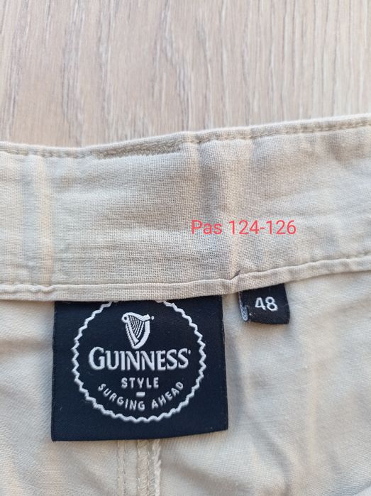 Spodnie jeansowe, jeansy, pas 124-126, r.48. GUINNESS