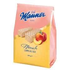 manner wafelki o smaku brzoskwini 185g