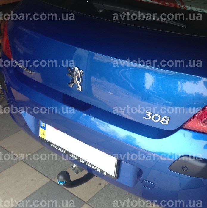 Фаркоп Peugeot 307 \ 307 SW \ 308 \ 308 SW. Прицепное Пежо. СВ