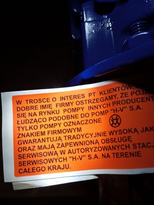 Pompa wirowa do hydroforu