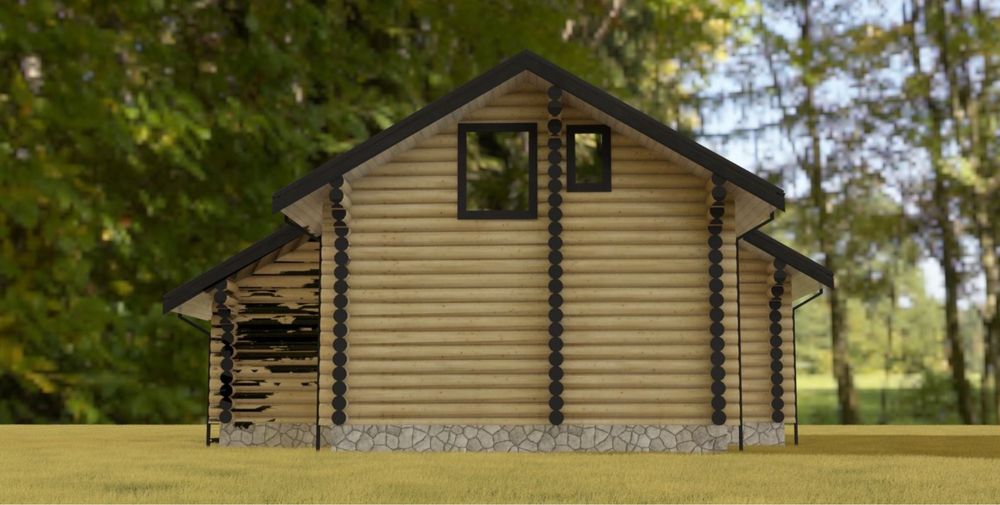 Будівництво деревʼяних будинків з оциліндрованого бруса