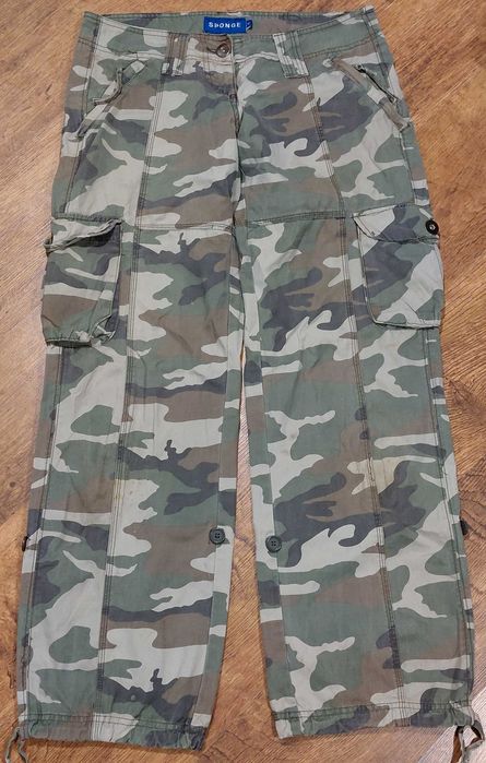 Spodnie cargo rybaczki moro SPONGE rozm M