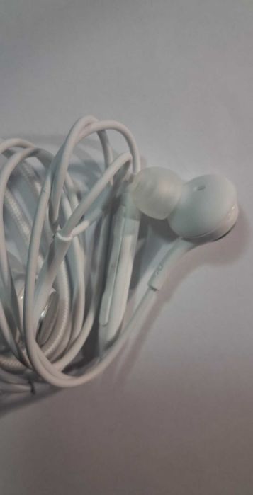 Oryginalne słuchawki Samsung AKG USB Typ C Białe dokanałowe