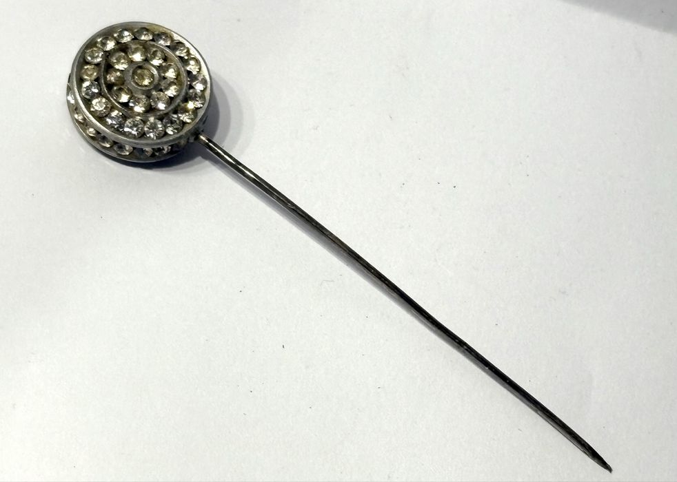 Beautiful vintage 1920s rhinestone hat pin