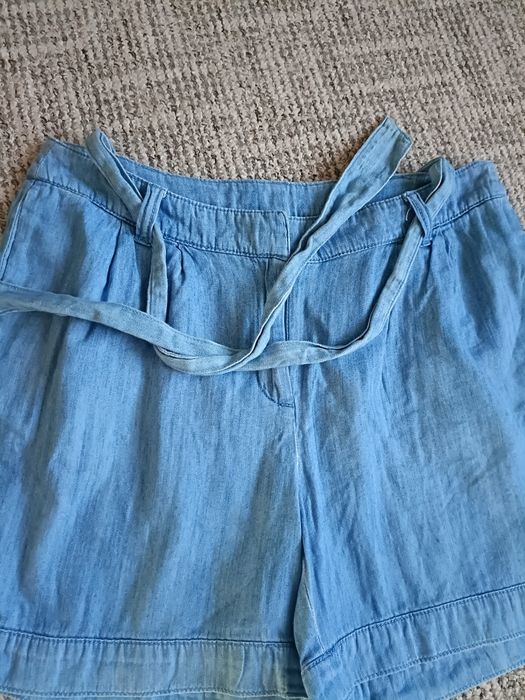 Bawełniane krótkie spodenki jak jeansowe