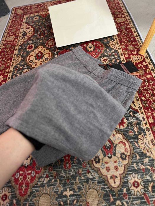 Мужские серые брюки Ermenegildo Zegna классические штаны Зенья d085