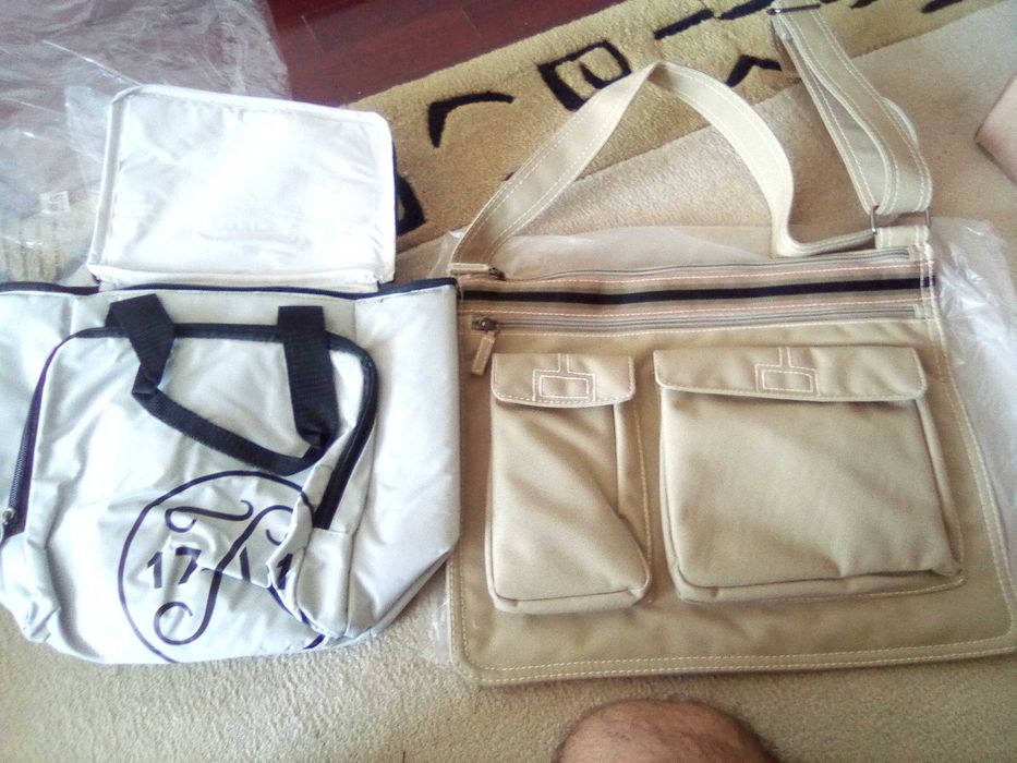 conjunto de 12 sacos de viagem diversos