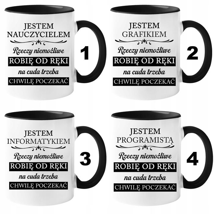 Kubek dla Sekretarki "Rzeczy Niemożliwe" z Opakowaniem