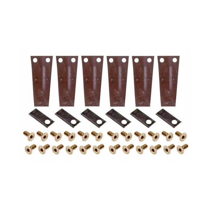 Zestaw nożyki + trzymak trzymaki noża KOSIARKA ROTACYJNA POLSKA 1,65m