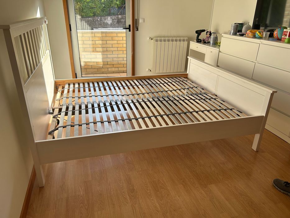 Cama IKEA Hemnes velatura branca 160x200