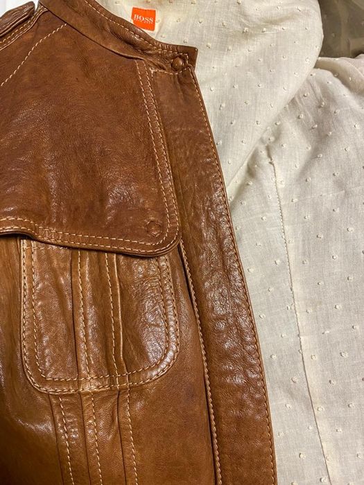 BOSS kurtka skórzana damska