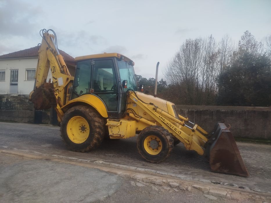 Retro escavadora new Holland