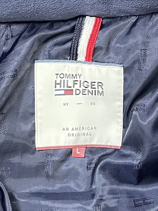 Tommy Hilfiger Denim куртка пуховик L размер женская зимняя синяя