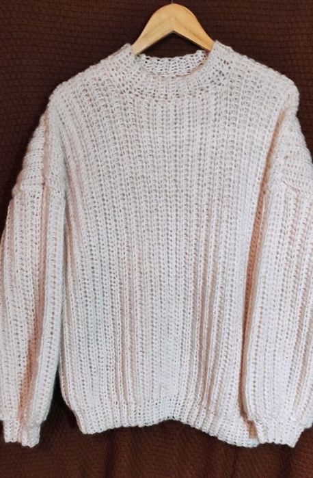 Оверсайз свитер ручной работы