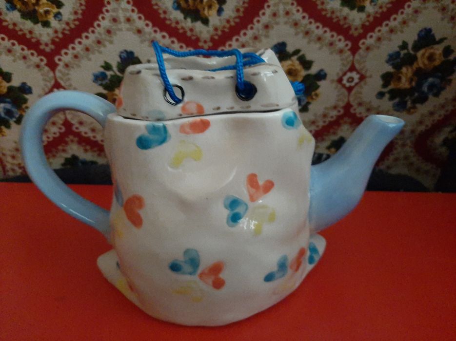 Bule de Chá Vibrage em Cerâmica Casa de Campo/Dois Coelhos