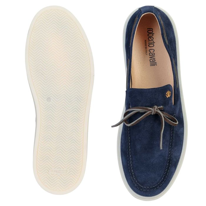 ROBERTO CAVALLI zamszowe mokasyny loafersy NOWOŚĆ ITALY