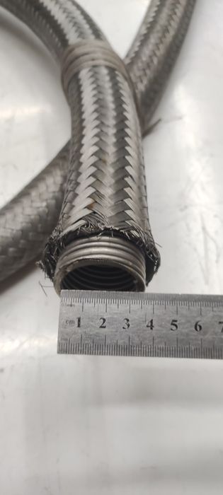 Гофра шланг нержавейка глушителя ду 32  1.55м длина
