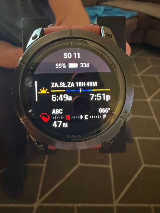 smartwatch zegarek Garmin Epix Pro 2 51mm Sapphire Titanium + 2 paski