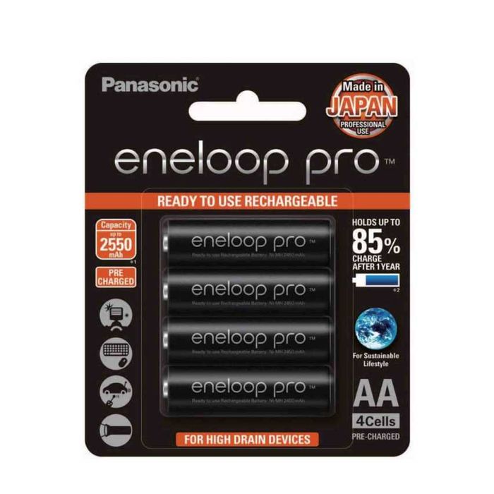 Rechargeable AA Batteries, 2500 mAh, 1.2 V64730067700097120