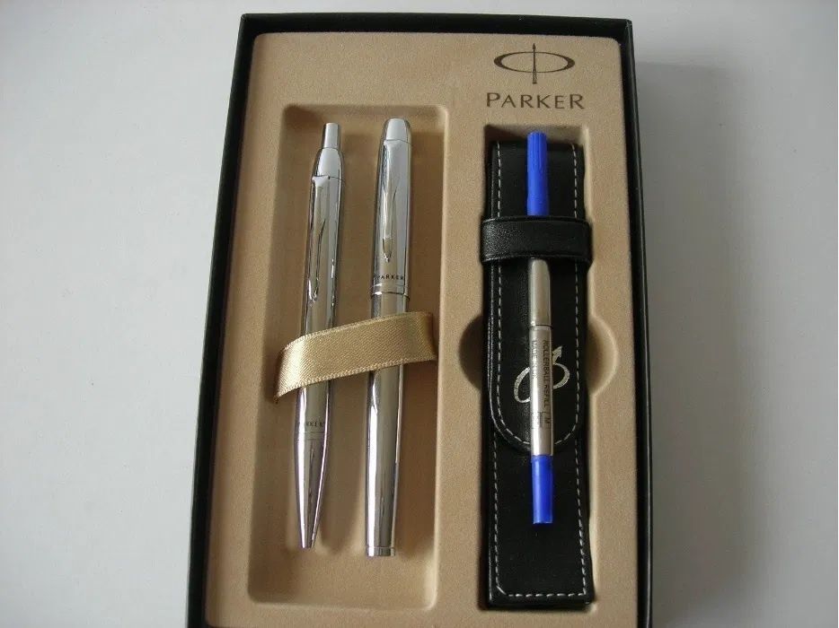 Conjunto Parker IM Chrome Rollerball + Ballpoint