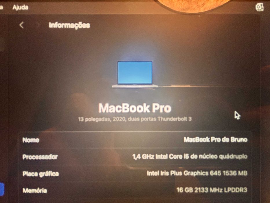 Macbook pro 13" 2020 mais Extras426382367402895364