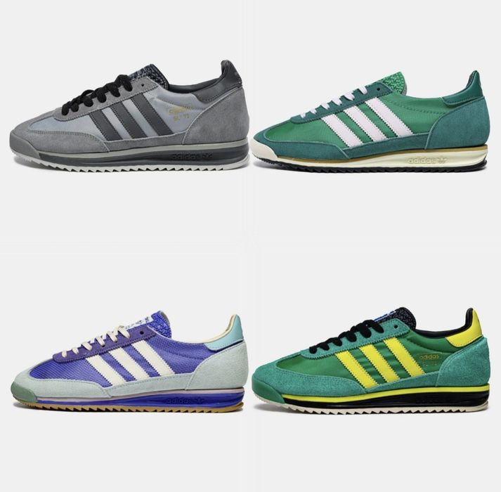 р40-45 Кросівки Adidas Sl 72 Blue Black Brown White Yellow Green
