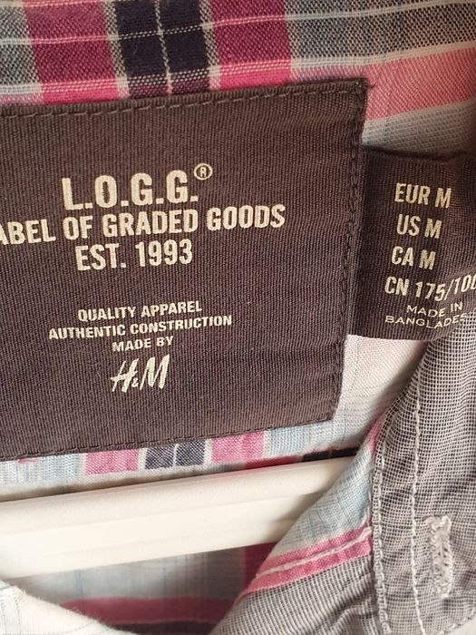 Koszula męsk marki H&M z krótkim rękawem