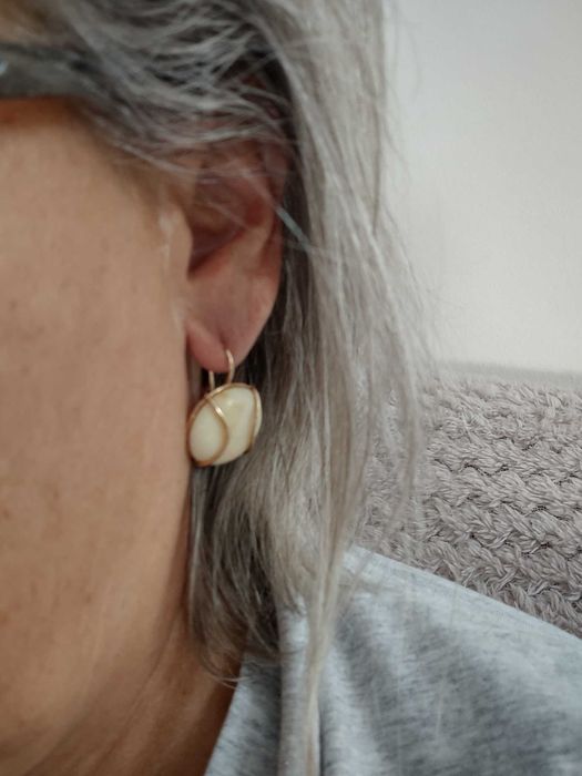 Piękne kolczyki złoto 585