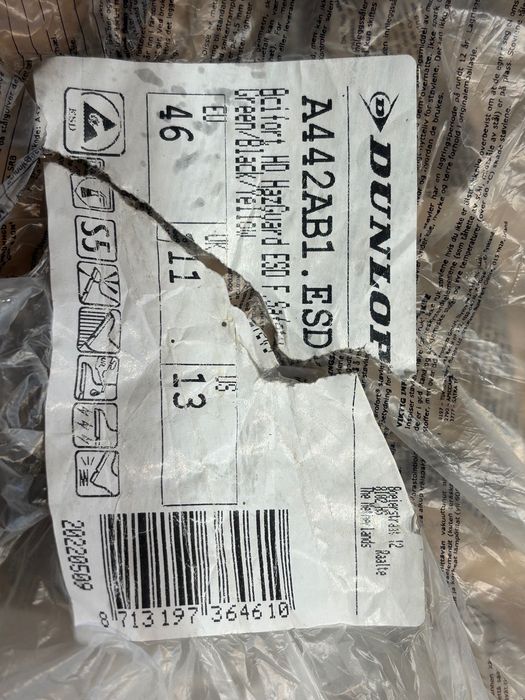 Kalosze Dunlop Hazguard - atest chemiczny. Rozmiar 46