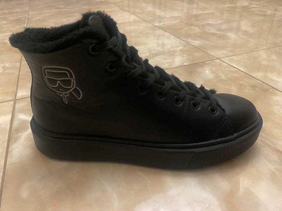 Оригінальні karl lagerfeld. шкірянi черевики maxi kup, розмір 40