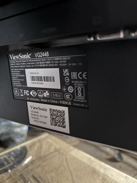 Монітор viewsonic 24 діагональ