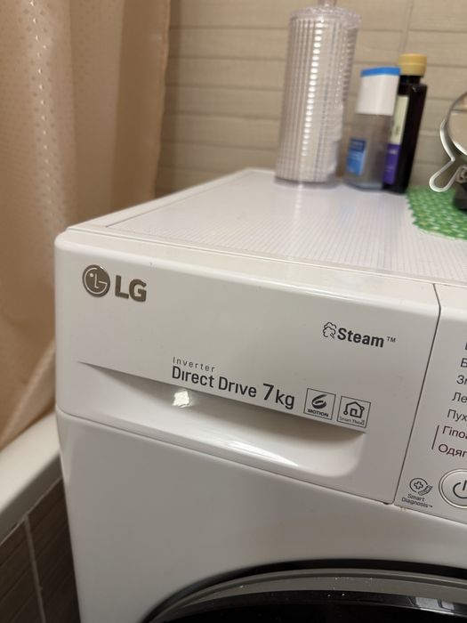 Стиральная машина LG F2J5HS6W загрузка 7 кг