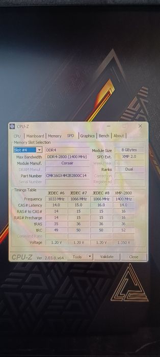 Ddr4 16Gb 2800 mhz Corsair vengeance