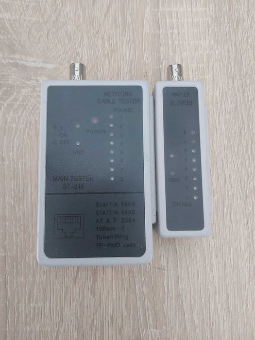 Testador Cabos de Rede ST-248 (RJ45 + BNC)