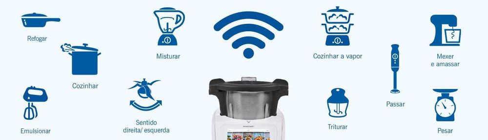Robo de cozinha - Monsiuer Cuisine Connect c/ acessórios EXTRA.
