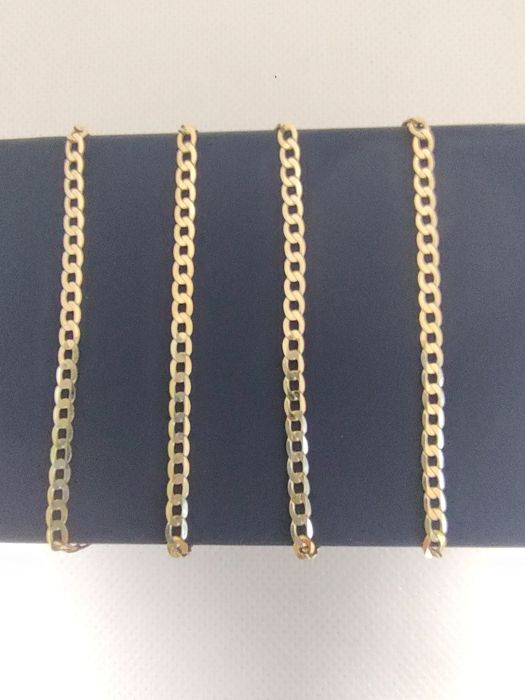 Złoty łańcuszek splot Pancerka PR 585