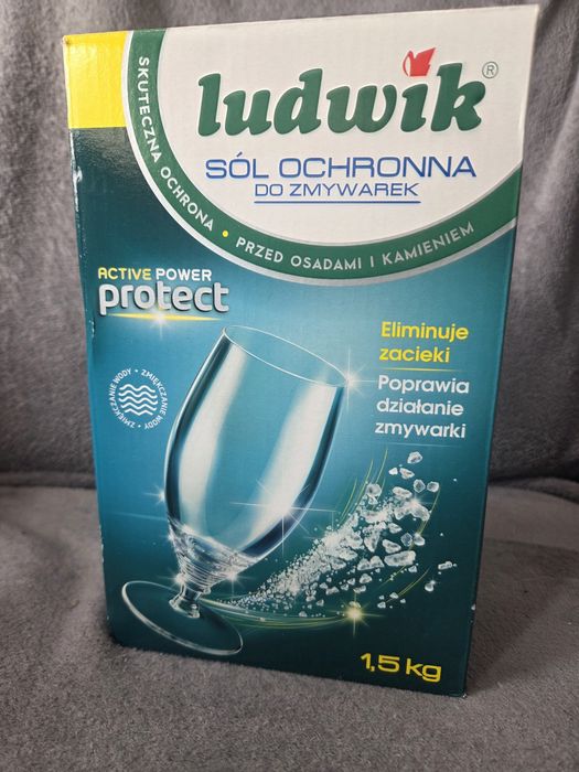 Tabletki do zmywarki i sól Ludwik